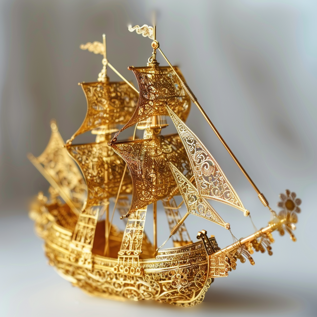 goldenes schiff